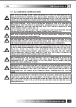 Preview for 75 page of TOPP T80 Installation And Use Instructions Manual