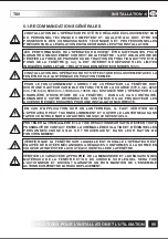 Preview for 95 page of TOPP T80 Installation And Use Instructions Manual