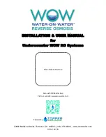 Topper WOW RO System Installation & User Manual preview