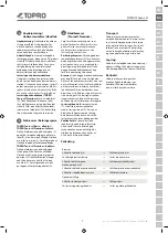 Preview for 11 page of TOPRO 814785 Instructions For Use Manual