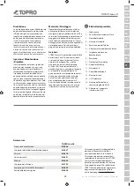 Preview for 33 page of TOPRO 814785 Instructions For Use Manual