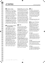 Preview for 8 page of TOPRO 815430 Instructions For Use Manual