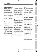 Preview for 11 page of TOPRO 815430 Instructions For Use Manual