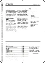 Preview for 12 page of TOPRO 815430 Instructions For Use Manual