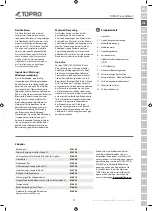 Preview for 15 page of TOPRO 815430 Instructions For Use Manual