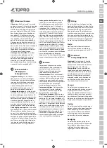 Preview for 17 page of TOPRO 815430 Instructions For Use Manual