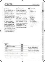 Preview for 21 page of TOPRO 815430 Instructions For Use Manual