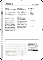 Preview for 24 page of TOPRO 815430 Instructions For Use Manual