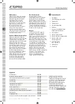 Preview for 30 page of TOPRO 815430 Instructions For Use Manual