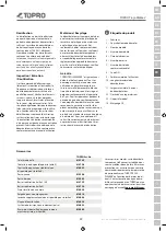 Preview for 33 page of TOPRO 815430 Instructions For Use Manual