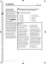Предварительный просмотр 22 страницы TOPRO 815500 Instructions For Use Manual