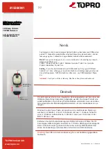 Предварительный просмотр 2 страницы TOPRO LED Lamp Rollator Mounting Instructions