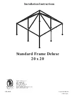 TopTec Products Standard Frame Deluxe 20 x 20 Installation Instructions preview