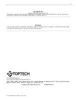 Предварительный просмотр 4 страницы Toptech FCM II Installation Manual