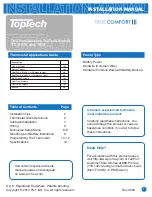 Toptech T915 Installation Manual предпросмотр