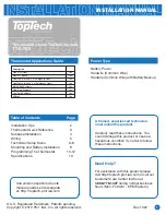 Preview for 1 page of Toptech TT-S-755 Installation Manual