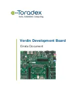Toradex Verdin Development Board Manual preview