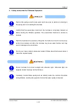 Предварительный просмотр 10 страницы Toray HFUG Series Instruction Manual