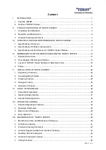 Preview for 2 page of Toray NHP210 Series Instruction Manual