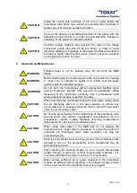 Предварительный просмотр 9 страницы Toray NHP210 Series Instruction Manual