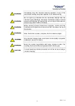 Предварительный просмотр 11 страницы Toray NHP210 Series Instruction Manual