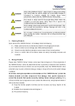 Preview for 28 page of Toray NHP210 Series Instruction Manual