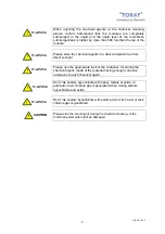 Предварительный просмотр 11 страницы Toray TMR140 Series Instruction Manual