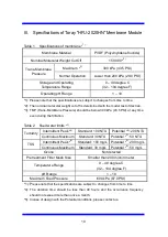 Preview for 12 page of Toray TORAYFIL HFU-2020HN Instruction Manual