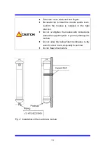 Предварительный просмотр 17 страницы Toray TORAYFIL HFU-B2315AN Instruction Manual