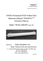 Toray TORAYFIL HFUG-2020AN Instruction Manual preview