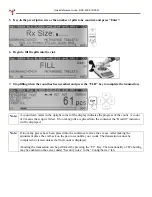 Предварительный просмотр 2 страницы Torbal DRX-5SX Quick Reference Manual