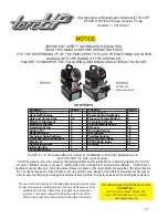 Preview for 2 page of TorcUP EP1000 Owner'S Operation And Maintenance Manual