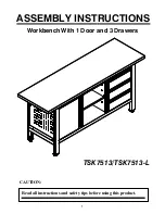 Preview for 1 page of Torin BIG RED TSK7513 Assembly Instructions Manual