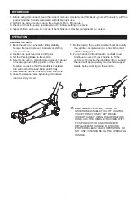 Предварительный просмотр 8 страницы Torin BIG RED T815015L Owner'S Manual