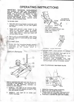 Preview for 2 page of Torin BigRed T83502A Operating Lnstructions And Parts List