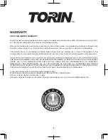 Preview for 8 page of Torin T92007AT Operator'S Instruction Manual