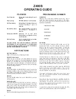 Preview for 5 page of Tork Z400B Operating & Installation Manual