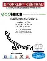 Предварительный просмотр 1 страницы Torklift central X7286 Installation Instructions Manual