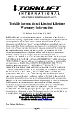 Preview for 22 page of Torklift A8002 Owner'S Manual