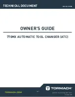 Предварительный просмотр 1 страницы Tormach 39290 Owner'S Manual