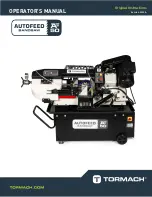 Tormach Autofeed Bandsaw AF50 Operator'S Manual предпросмотр