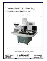 Предварительный просмотр 1 страницы Tormach PCNC 1100 Deluxe Stand Assembly Manual