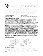 Предварительный просмотр 7 страницы Tornado 94220 Operation & Maintenance Manual