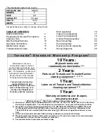 Preview for 3 page of Tornado 98190 Operation & Maintenance Manual