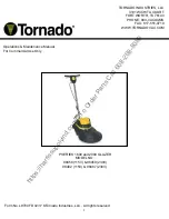 Tornado 98458 Operation & Maintenance Manual preview