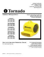 Предварительный просмотр 1 страницы Tornado 98772 Parts List & Operation/Maintenance Manual