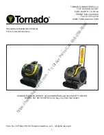 Tornado 98774 Operation & Maintenance Manual предпросмотр