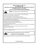 Preview for 4 page of Tornado 99125A Owner'S Operation And Maintenance Manual