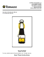 Tornado 99409 Operation & Maintenance Manual preview