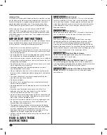 Preview for 2 page of Tornado HI-FAN-18HVWM-1P Instruction Manual